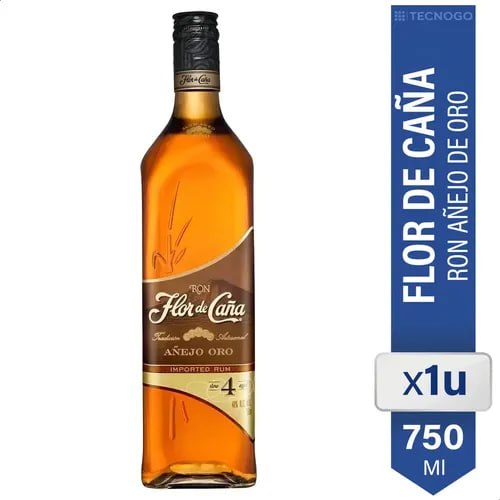 RON FLOR DE CAÑA AÑEJO 4 AÑOS 750cc