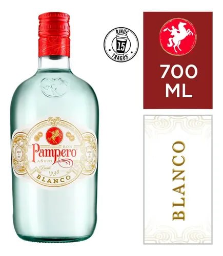 RON PAMPERO BLANCO 700CC 37.5°