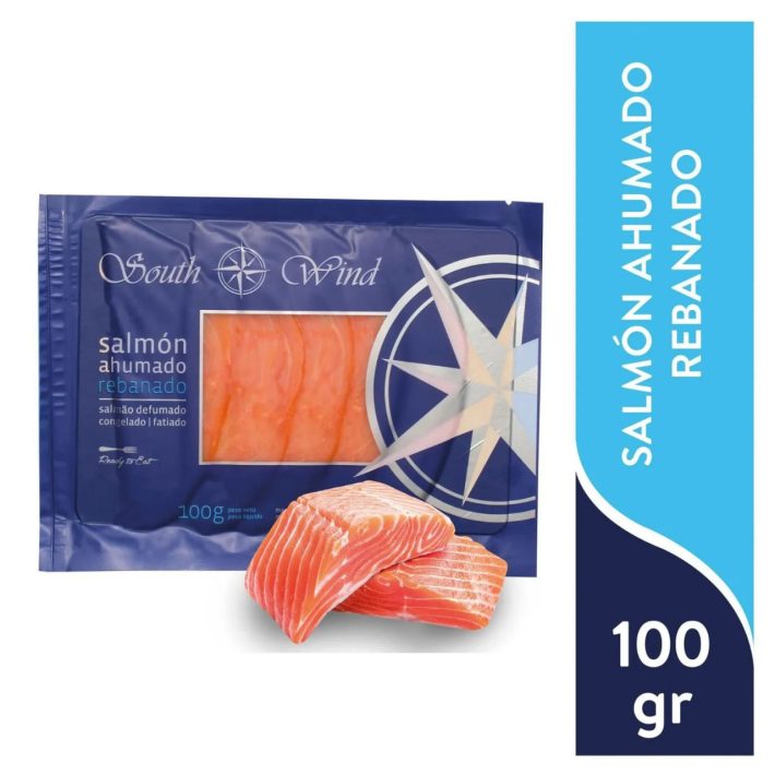 Salmón Ahumado Rebanado Congelado SouthWind 1 Kg