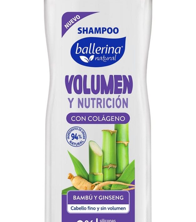 Shampoo Ballerina Volumen y Nutricion 750ml botella