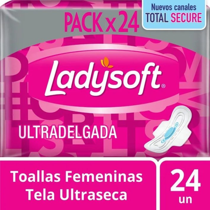 Toalla higienica ladysoft ultradelgada x 24un