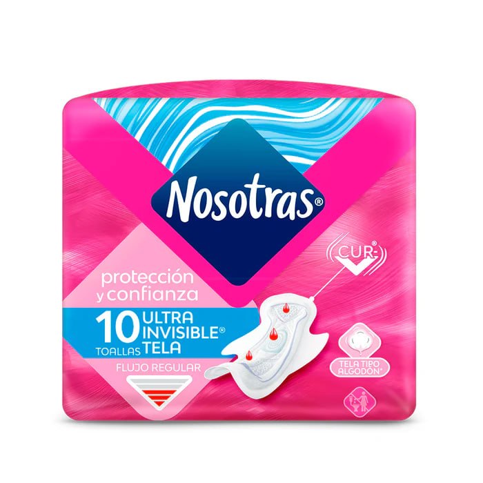 toalla higiénica nosotras ultra delgada 10un