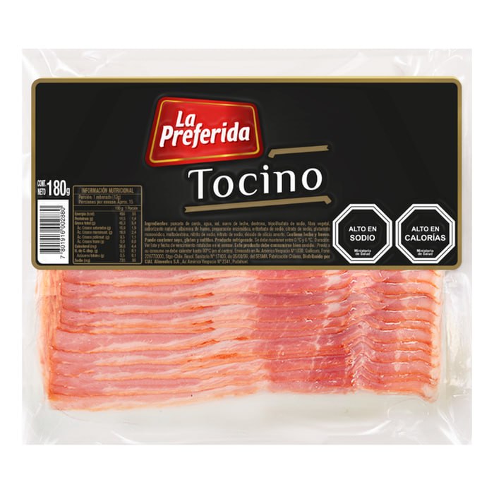 Tocino Laminado La Preferida 180GR