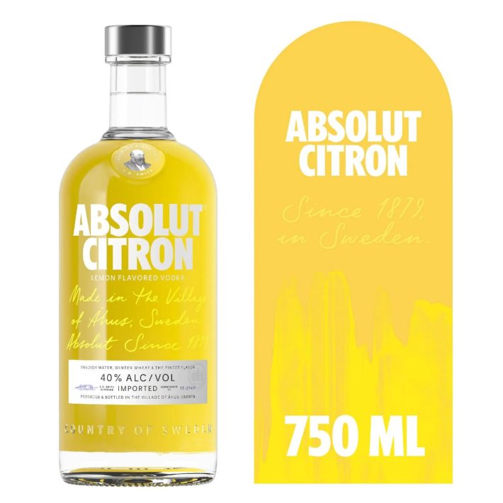 VODKA ABSOLUT CITRON 750 CC. 40°