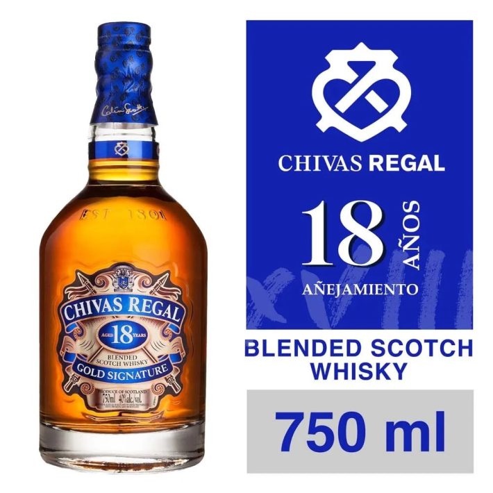 WHISKY CHIVAS REGAL 18 AÑOS CON EST 750CC 40°