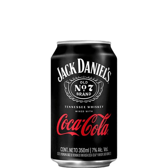 WHISKY JACK DANIELS LATA SABOR COLA 355CC 6°