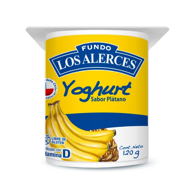 Yoghurt Platano Los Alerces