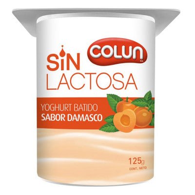 Yogurth Damasco Sin Lactosa Colun
